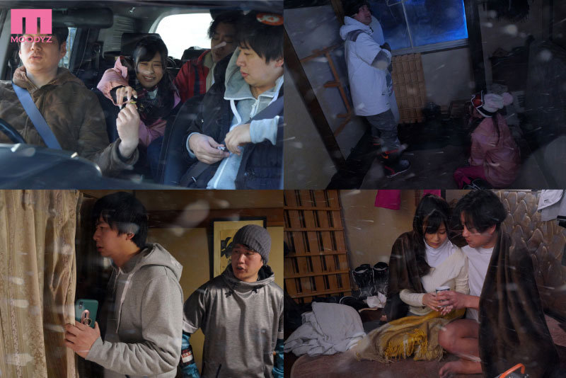 雪山遭難NTR ~カレを見失い吹雪の中、チャラ男と体温を分け合い中出しされ続けた13時間~ 穂花あいりのサンプル画像1
